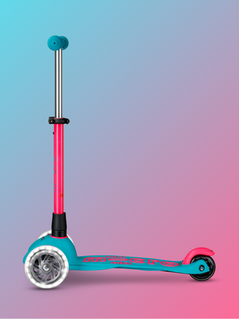 Micro Step Micro Step | Micro Mini Step Deluxe LED | Aqua/Roze Neon