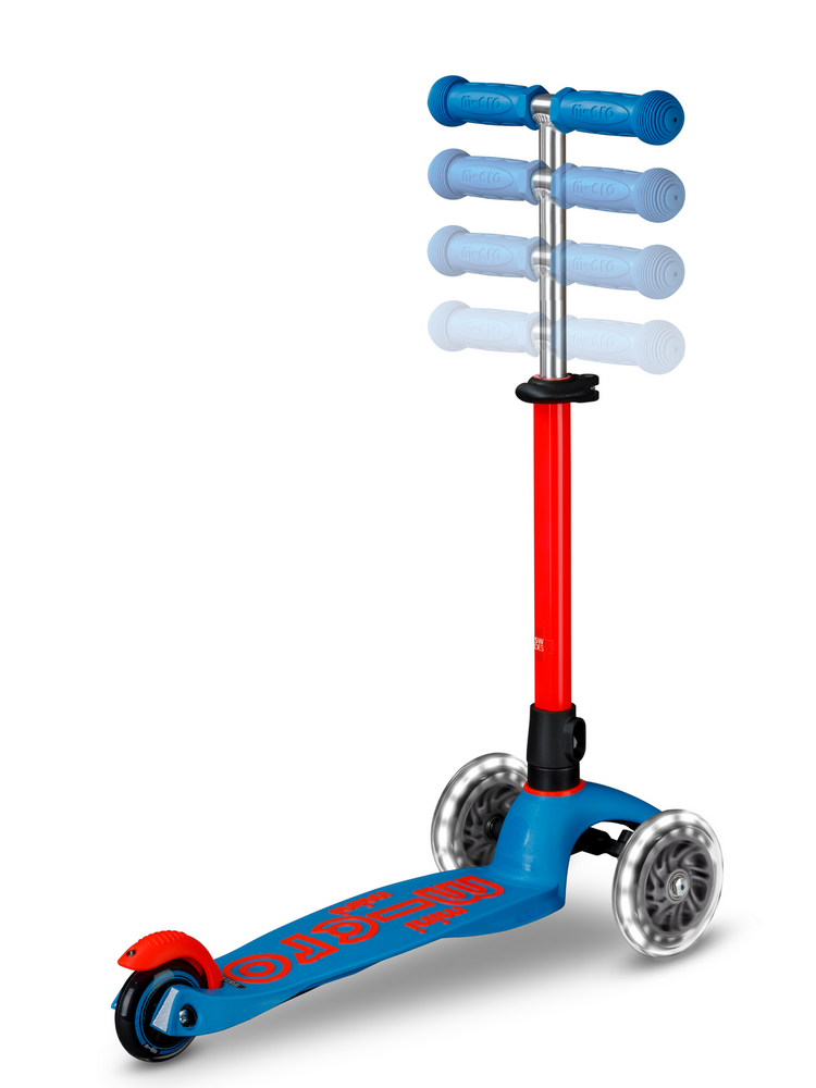 Micro Step Micro Step | Micro Mini Step Deluxe LED | Blauw/Rood Neon
