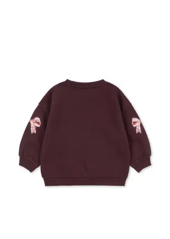Konges Sløjd Konges Sløjd | Lou Bow Sweat Shirt Ocs | Decadent Chocolate