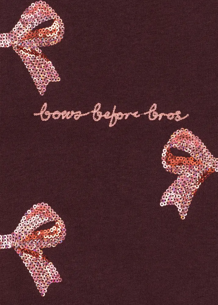 Konges Sløjd Konges Sløjd | Lou Bow Sweat Shirt Ocs | Decadent Chocolate