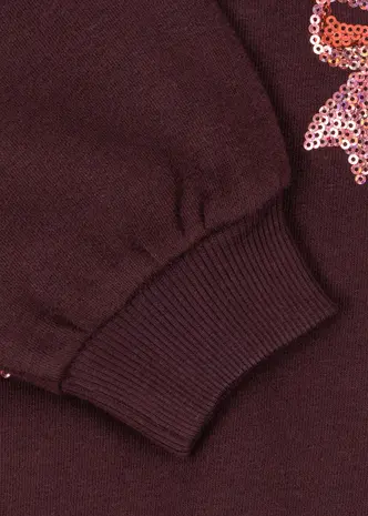 Konges Sløjd Konges Sløjd | Lou Bow Sweat Shirt Ocs | Decadent Chocolate