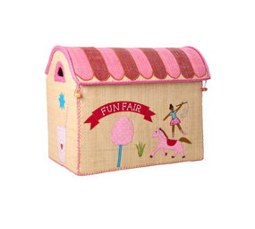 Rice Everyday Magic Rice | Groot Raffia Opberghuis | Pink | Fun Fair