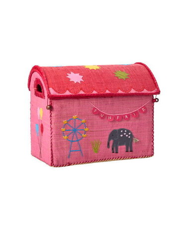 Rice Everyday Magic Rice | Klein Raffia Opberghuis | Pink | Fun Fair Rice Everyday Magic Rice | Klein Raffia Opberghuis | Pink | Fun Fair
