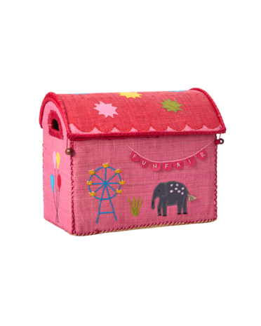 Rice Everyday Magic Rice | Klein Raffia Opberghuis | Pink | Fun Fair Rice Everyday Magic Rice | Klein Raffia Opberghuis | Pink | Fun Fair
