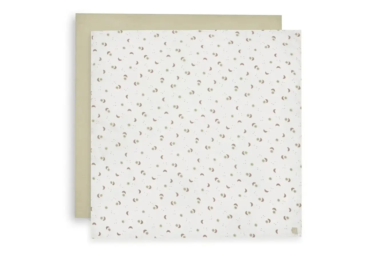 Jollein Jollein | Hydrofiele Doek Large 115x115cm | Over the moon | 2 Stuks Jollein Jollein | Hydrofiele Doek Large 115x115cm | Over the moon | 2 Stuks