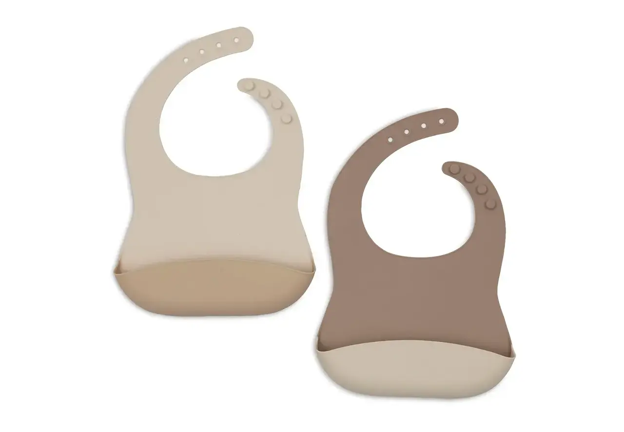 Jollein Jollein | Slab Siliconen | Natural Shades | 2 stuks