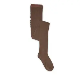 MP Denmark MP Denmark | Wool rib tights | Brown Sienna