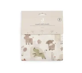 Jollein Jollein | Hydrofiel Monddoekje 31x31cm | Barn Buddies | 3 pack