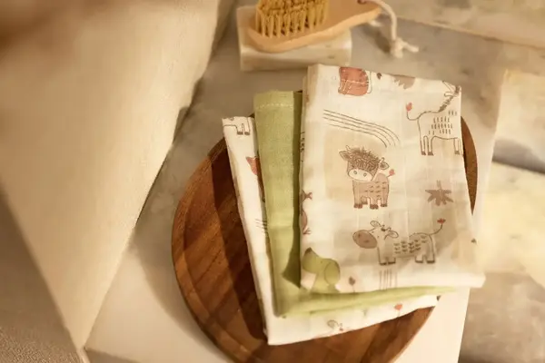 Jollein Jollein | Hydrofiel Monddoekje 31x31cm | Barn Buddies | 3 pack