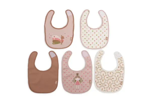 Jollein Jollein | Slab Jersey Waterproof | Soft Plumes | 5 stuks