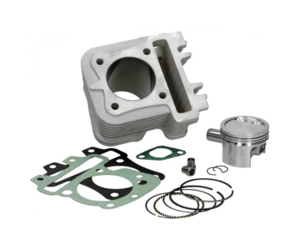 80cc Cilinder MALOSSI 4T alu Ø49 pen Ø13 Piaggio 50 4T (zonder ECU) -  Handelsonderneming Zwanenburg