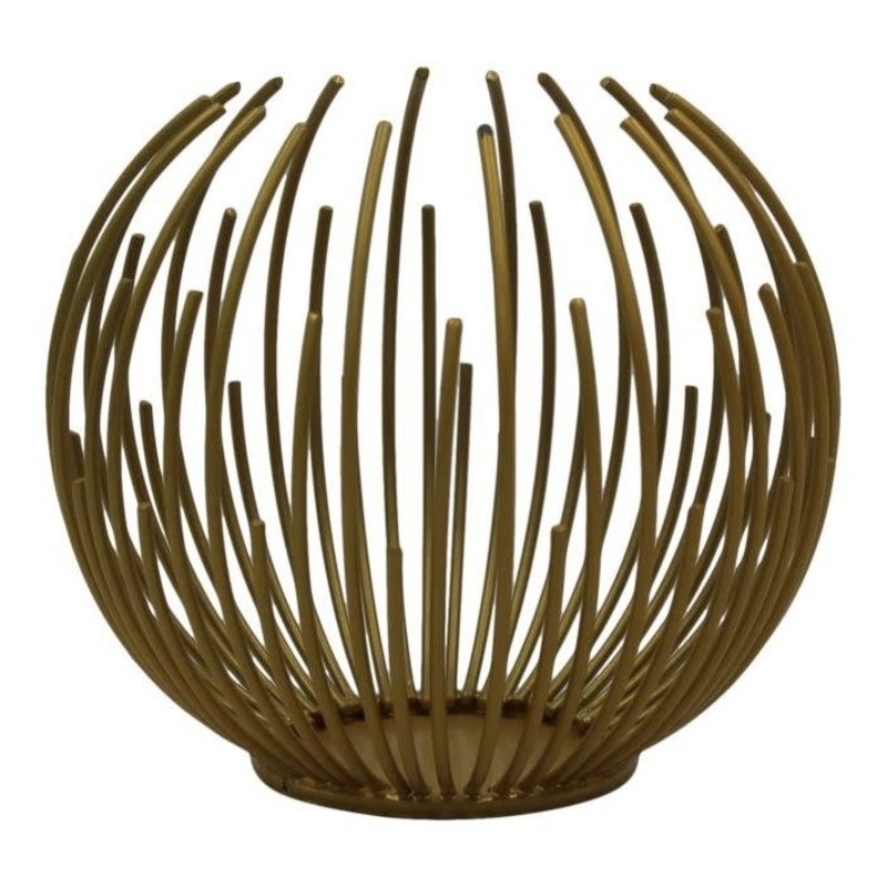 Decor Shop Metal Candlestick Sphere