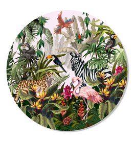 GM Decoratie Wall Circle Jungle Pink