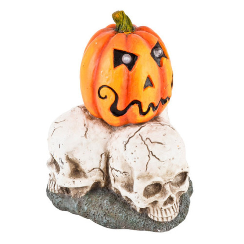 Pusteblume Pumpkin with skulls LED