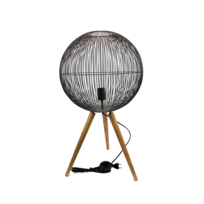MANSION Atmosphere Cage Lamp Wooden Feet