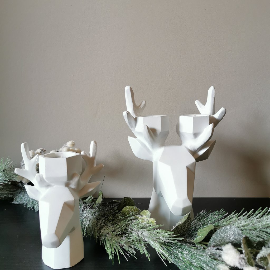 Deer tea light holder medium