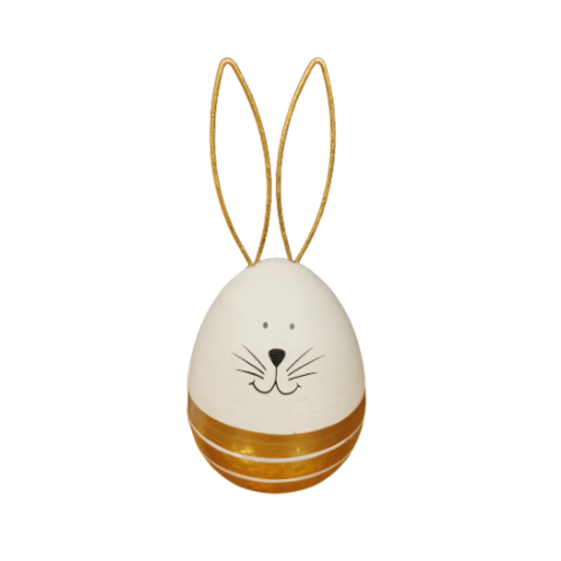 Home Society Easter rabbit with gold