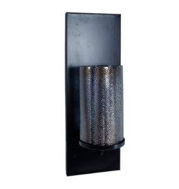 PTMD Collection Nova Black Wall Candle Holder