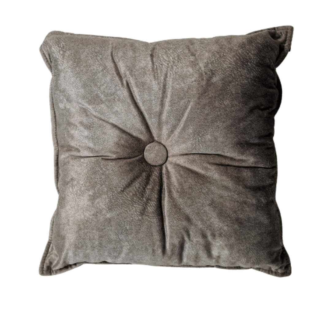 MANSION Atmosphere Shiny Light Gray Cushion