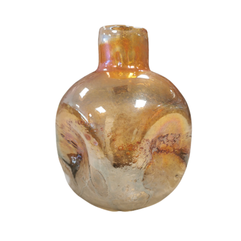 MANSION Atmosphere Gold Pearl Glass Vase