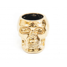 Housevitamin Golden Skull Flower Pot