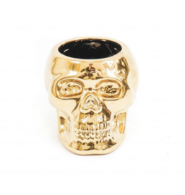 Housevitamin Golden Skull Flower Pot
