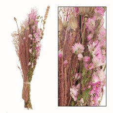 Dijk Natural Collection Droogbloem Boeket Multi Roze