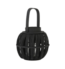 Light & Living Lantern Taira Wood Black