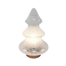 MANSION Atmosphere Glass Christmas Tree White with LED - Copy