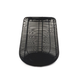 MANSION Atmosphere Metalen Windlicht Zwart
