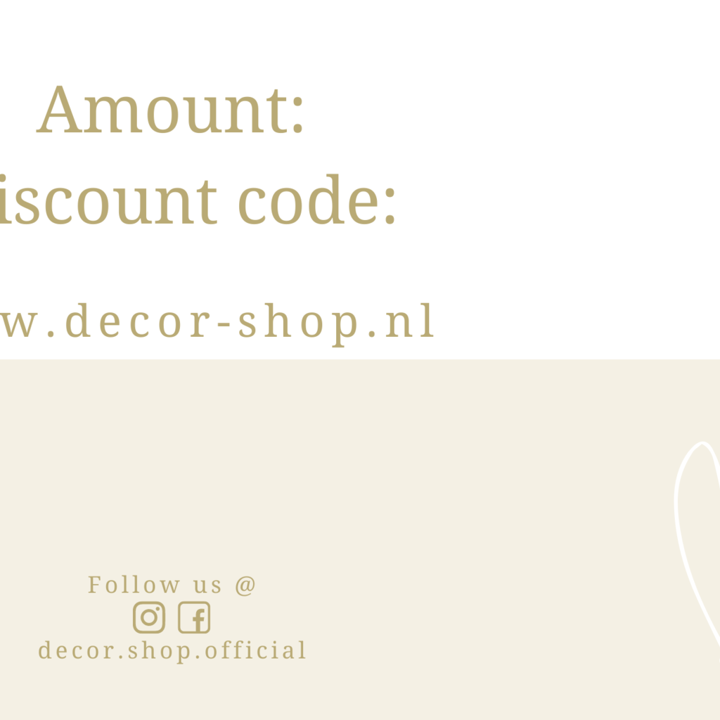 Decor Shop Cadeaubon