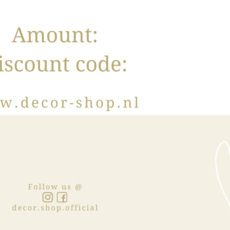 Decor Shop Gift voucher