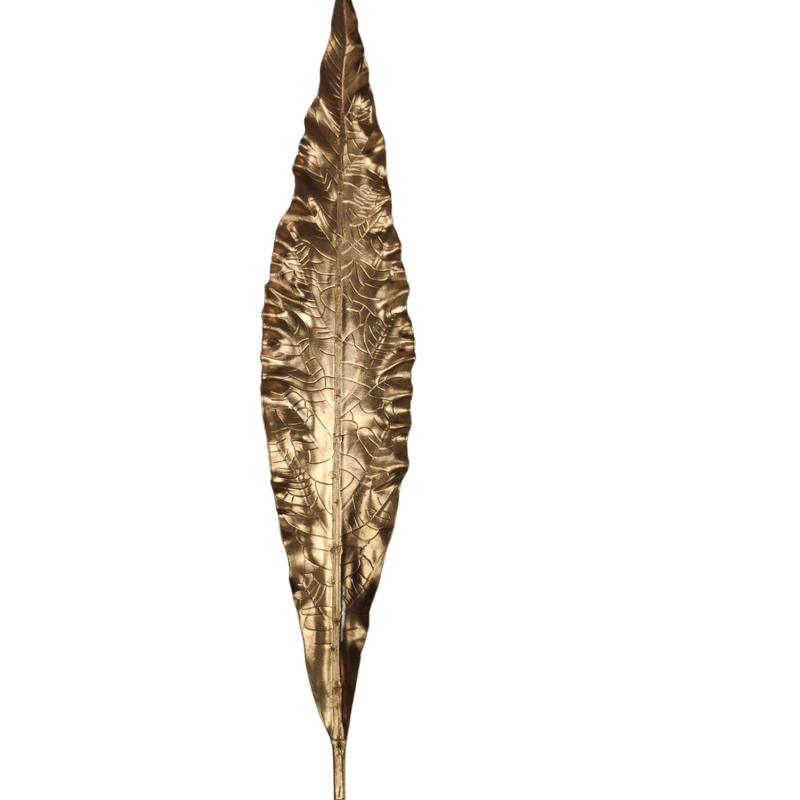 By Lauco Golden Palm Leaf Elongated