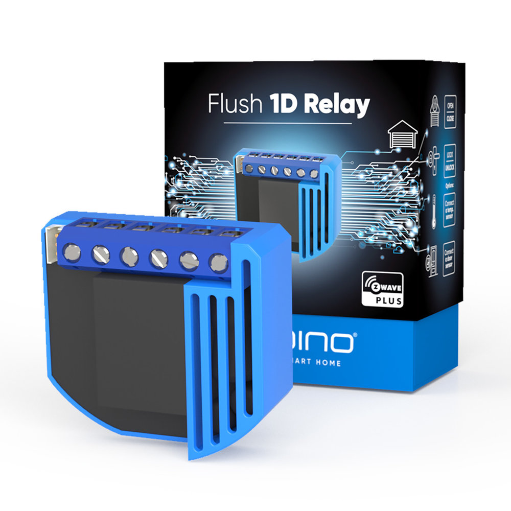 Qubino Qubino Flush 1D Relais Z-Wave Plus 2300W Inbouw Qubino Qubino Flush 1D Relais Z-Wave Plus 2300W Inbouw