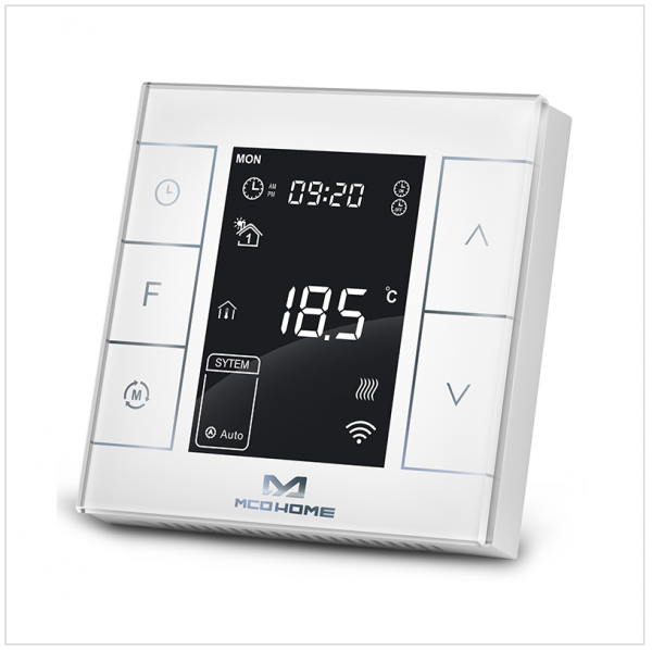 Afbeelding van MCO Home Elektrische Verwarming Thermostaat Z-Wave Plus MH7-EH - Wit