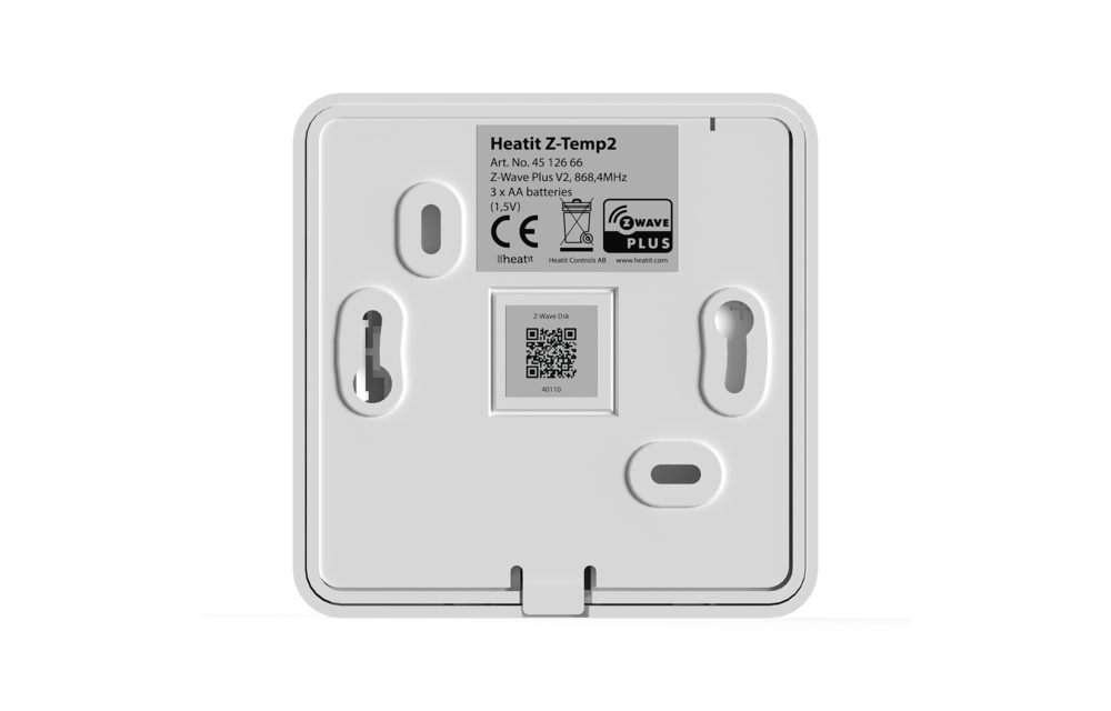 Heatit Wandthermostaat Z-Wave Plus Z-Temp2 - Wit