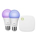 AduroSmart AduroSmart ERIA® Startpakket E27 Lampen - Dimbaar en Instelbaar Wit en Gekleurd Licht - Inclusief Zigbee Bridge AduroSmart AduroSmart ERIA® Startpakket E27 Lampen - Dimbaar en Instelbaar Wit en Gekleurd Licht - Inclusief Zigbee Bridge