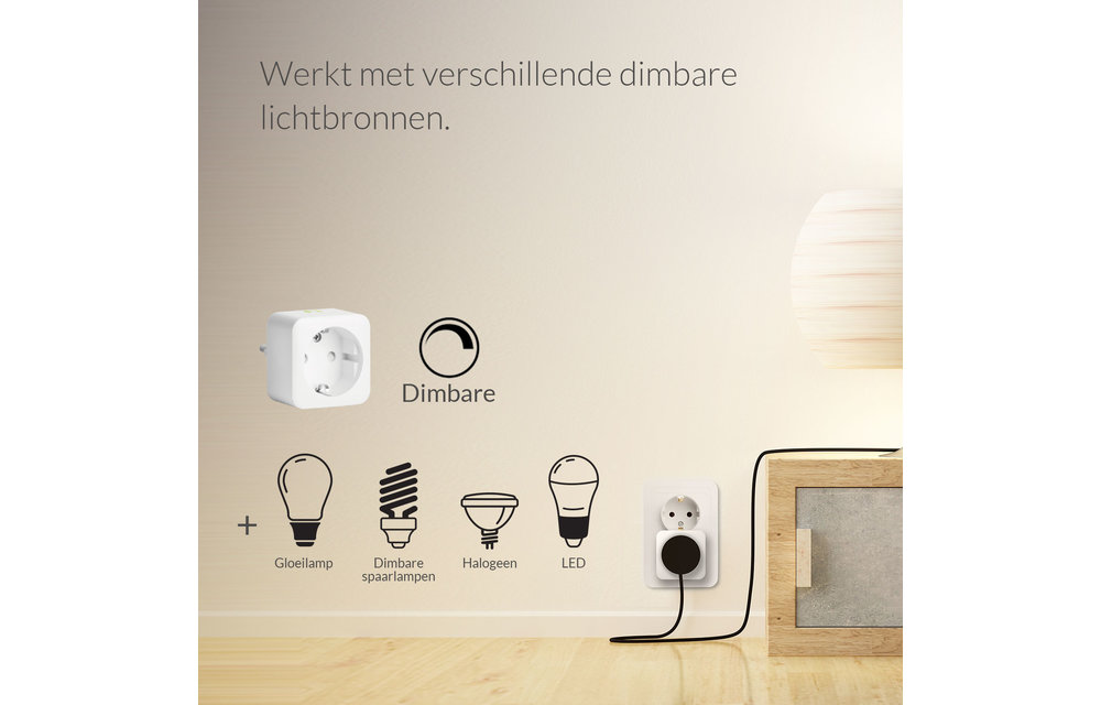 AduroSmart ERIA Smart Plug Dimbare stekker Zigbee 3.0 - Werkt met Adurosmart, Hue en Smartthings