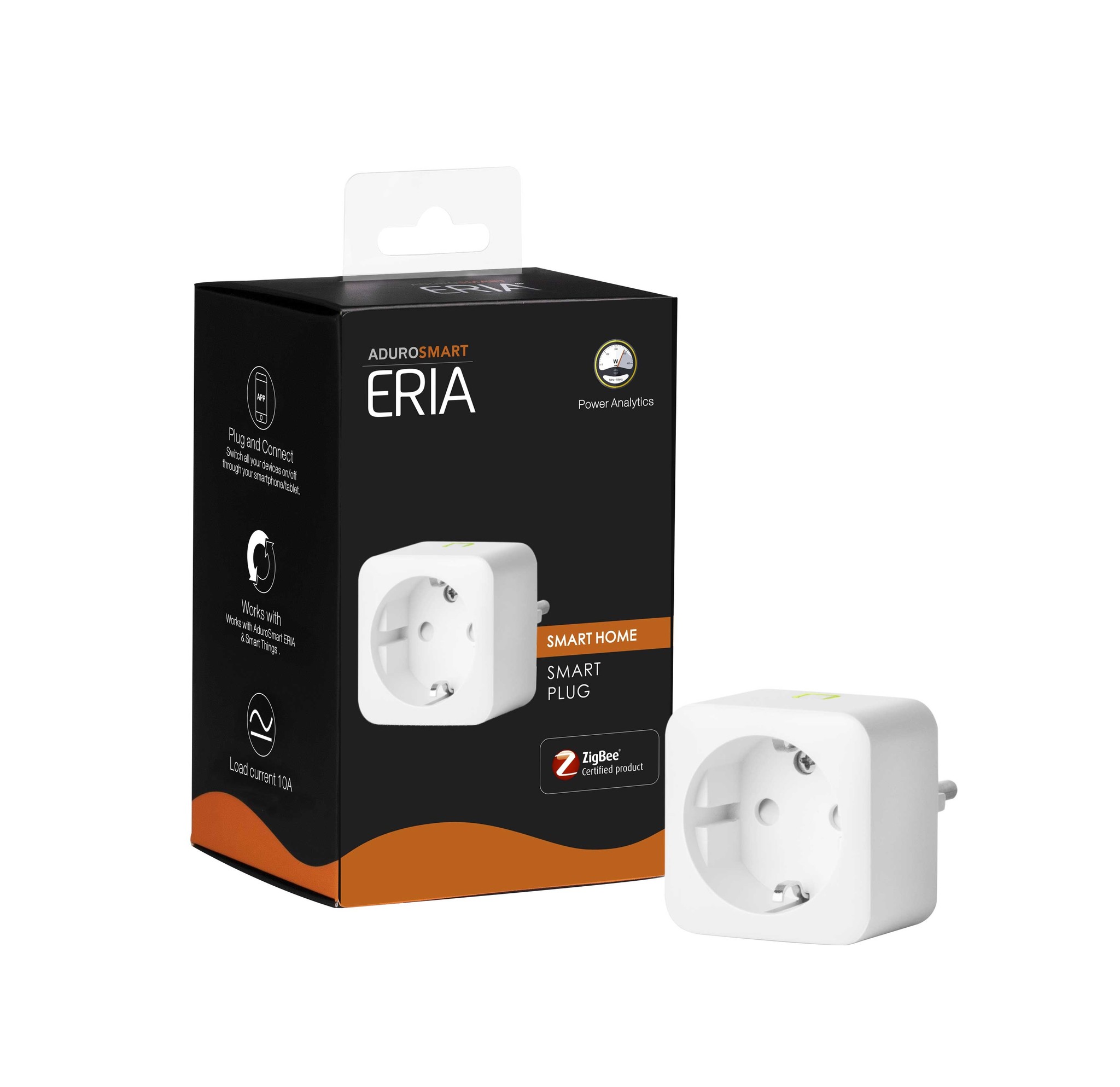 AduroSmart ERIA® Zigbee 3.0 Power measurement stekker - Werkt met AduroSmart ERIA en Smarthings