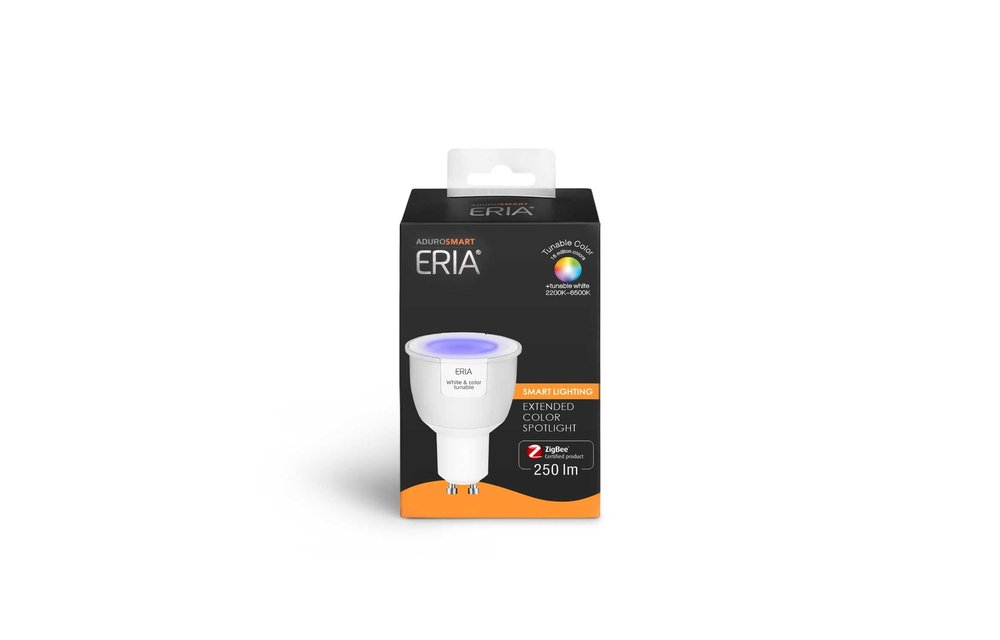 AduroSmart ERIA® GU10 spot Tunable colour - 2200K~6500K - warm tot koud licht + RGB - Zigbee Smart Lamp- werkt met o.a. Adurosmart, Hue en Google Home
