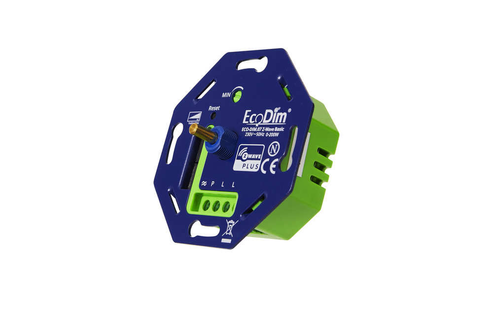 EcoDim ECO-DIM.07 Led dimmer Z-Wave Basic druk/draai 0-200W