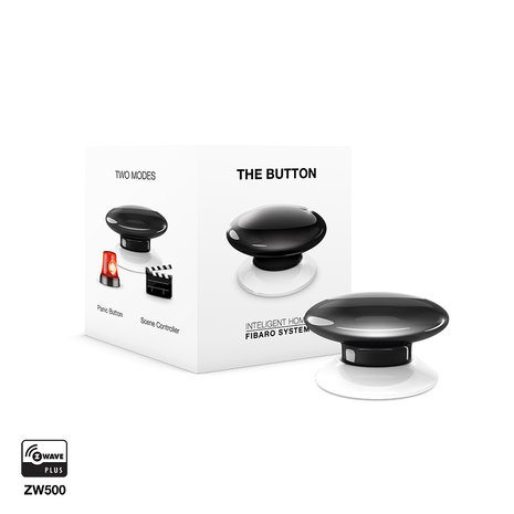 FIBARO FIBARO The Button - Zwart - Z-Wave Plus FIBARO FIBARO The Button - Zwart - Z-Wave Plus