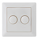 EcoDim EcoDim Duo dimmerknop Merten incl. centraalplaat en raamwerk EcoDim EcoDim Duo dimmerknop Merten incl. centraalplaat en raamwerk