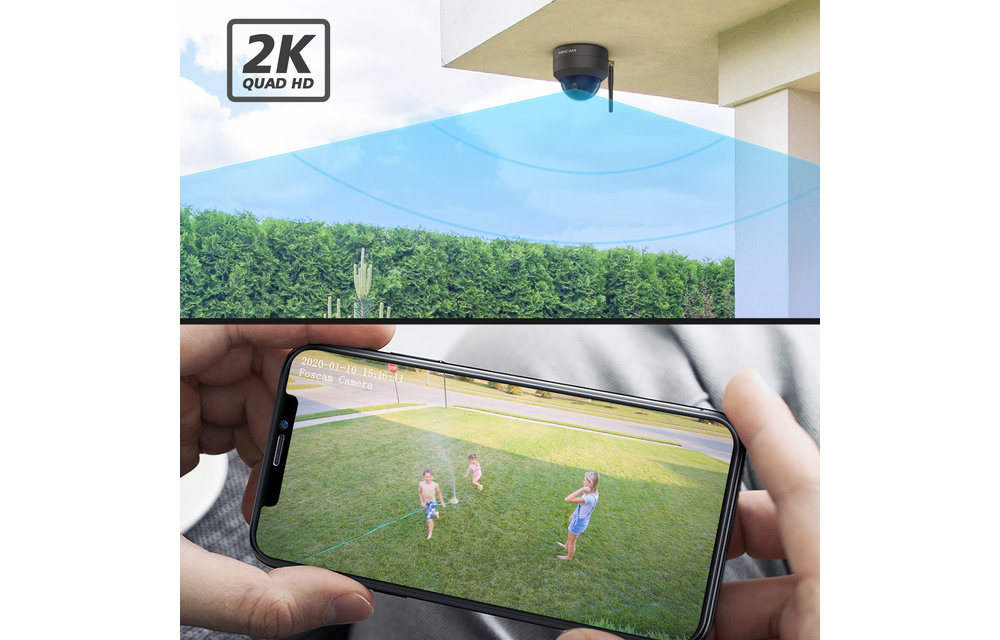 Foscam D4Z Zwart Wi-Fi Binnen & Buiten Camera 4 MP