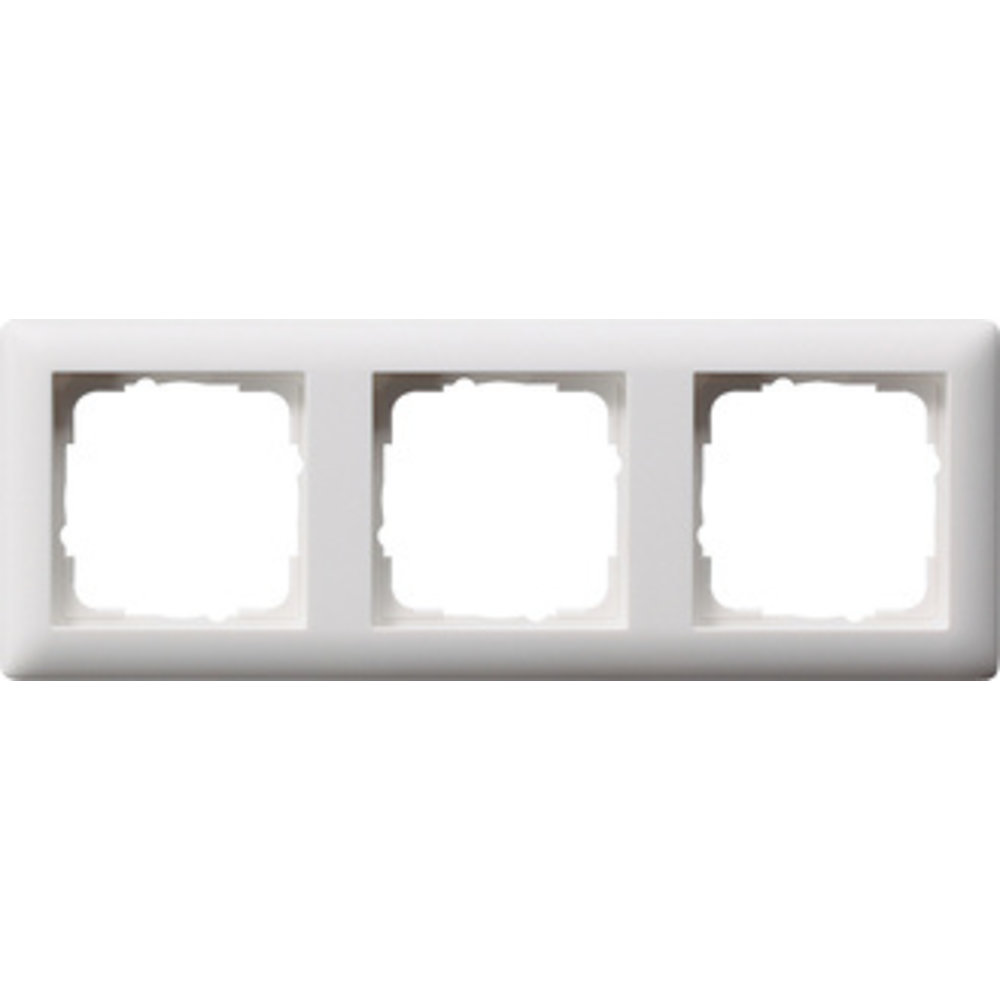 GIRA Afdekraam 3voudig Zuiver wit (hagelwit) MAT 021304 SlimmeDingen.nl