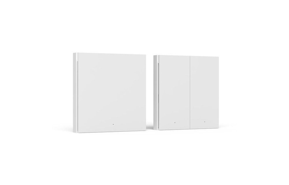 AQARA Smart Wall Switch H1 (zonder blauwe draad, double rocker)