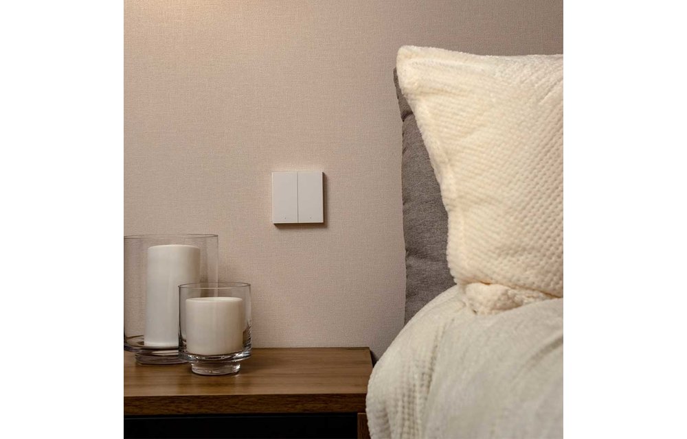 AQARA Smart Wall Switch H1 (zonder blauwe draad, double rocker)