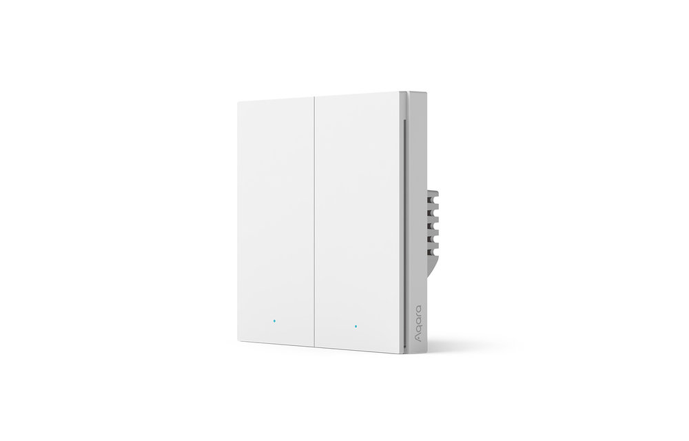 AQARA Smart Wall Switch H1 (zonder blauwe draad, double rocker)