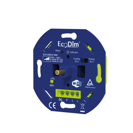 kwaad shampoo accessoires Eco-Dim ECO-DIM.07 WIFI Led Dimmer Inbouw druk/draai 0-250W -  SlimmeDingen.nl