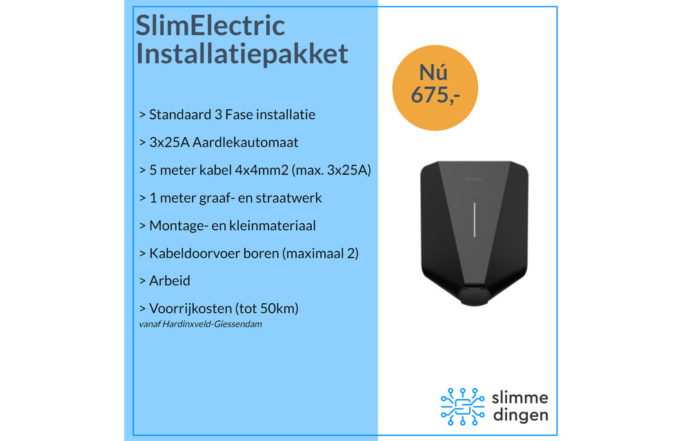 SlimElectric Installatiepakket - Easee laadpunt installatie